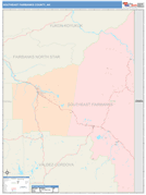 Southeast Fairbanks Borough (County), AK Digital Map Color Cast Style